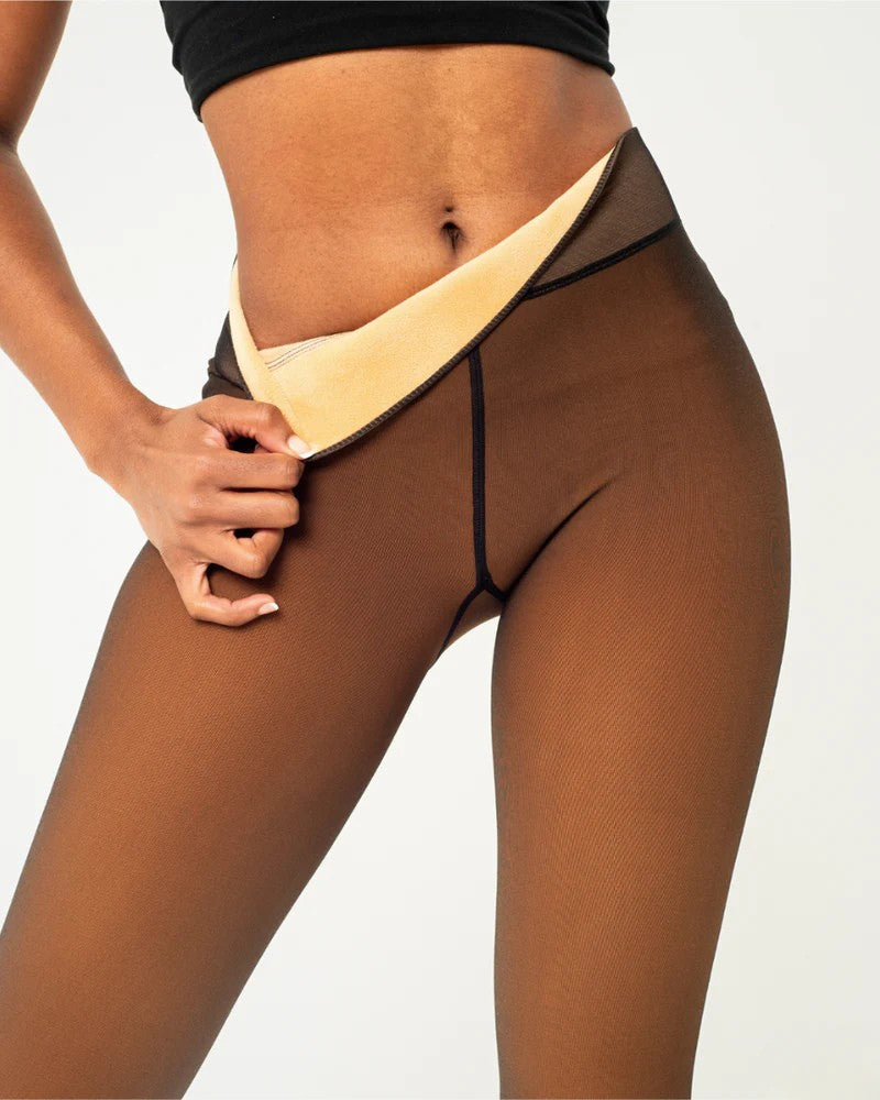 Chic Fleece-Lined Tights