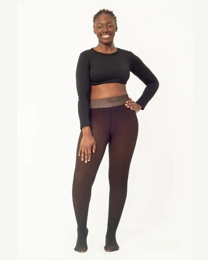 Chic Fleece-Lined Tights
