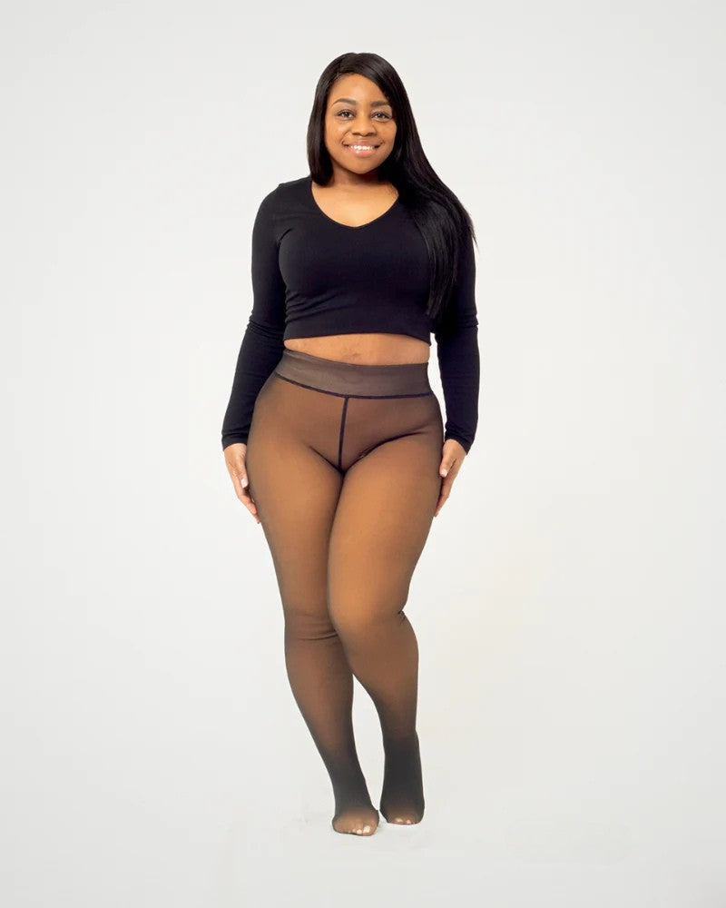 Chic Fleece-Lined Tights